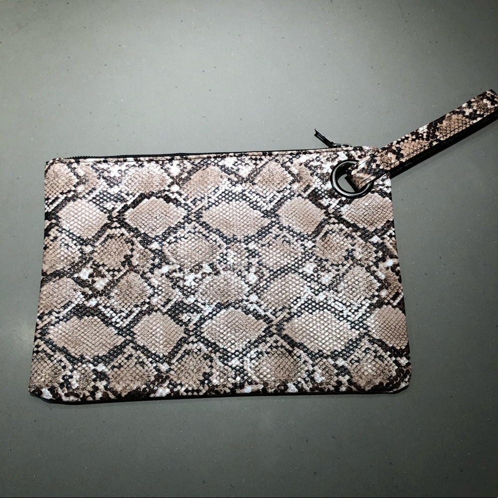 Envelope Clutch Purse Snake Skin